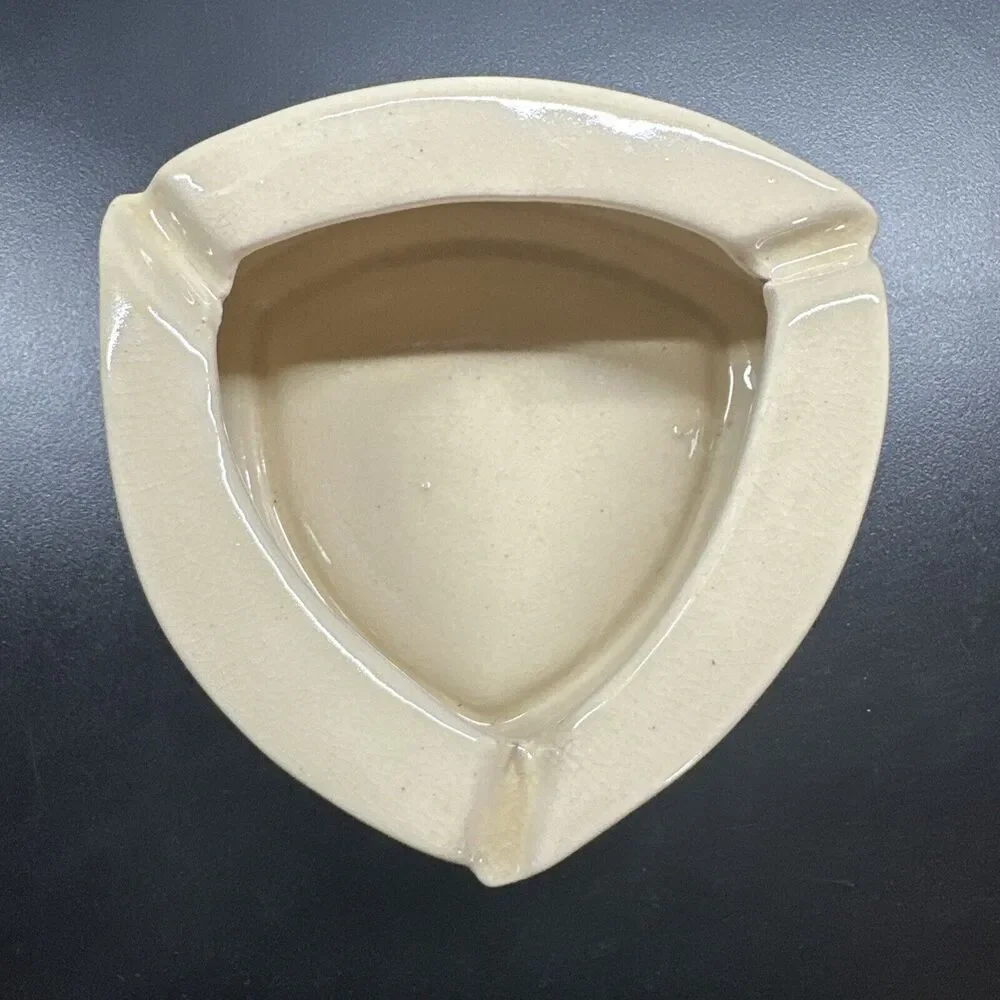 Vintage Drip Glazed  Taiwan Deep Dish Heavy Fine Ceramic Tobacco Ashtray
